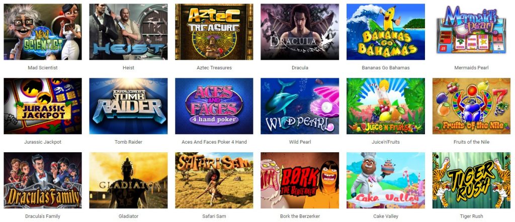 Slottica Casino spēles